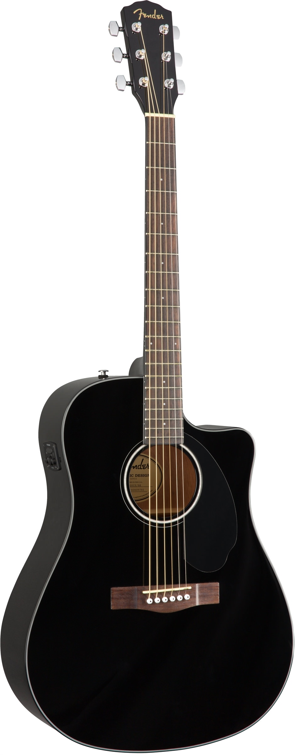 Электроакустическая гитара Fender CD-60SCE Black — корпус и детали - фото 1