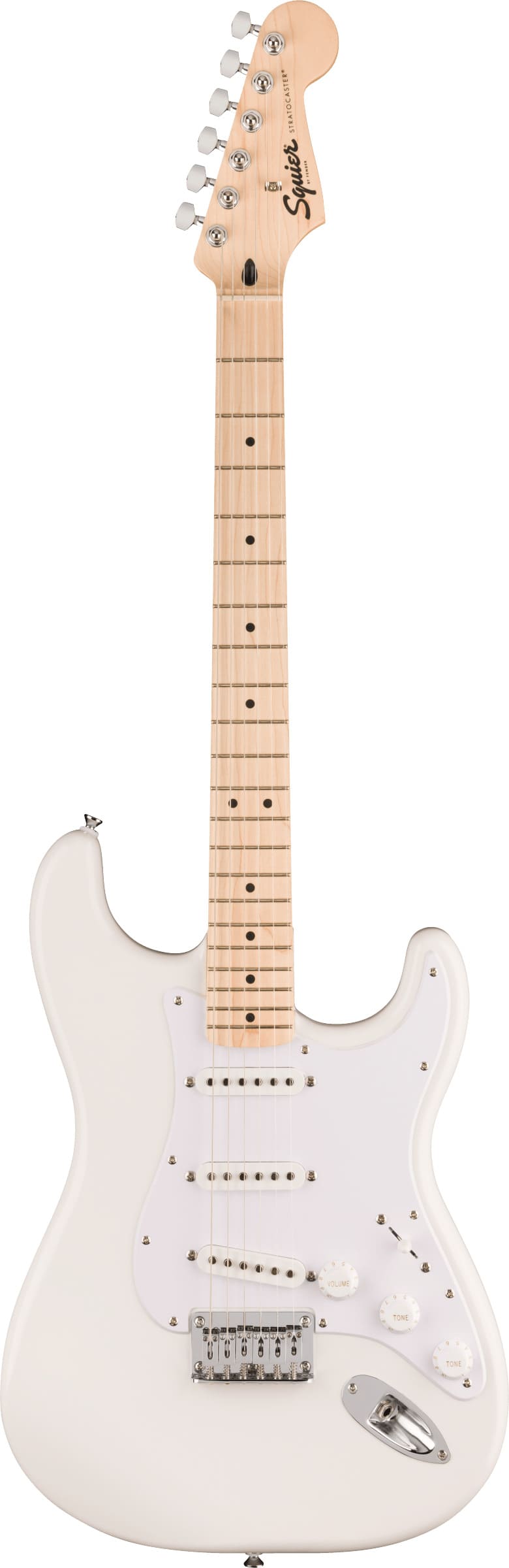 Электрогитара Squier Sonic Stratocaster HT MN Arctic White — корпус и детали