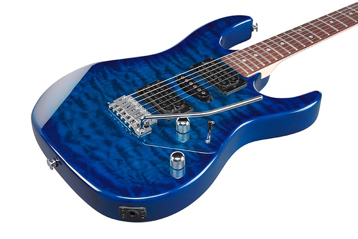 Электрогитара Ibanez GRX70QA-TBB — корпус и детали - фото 1