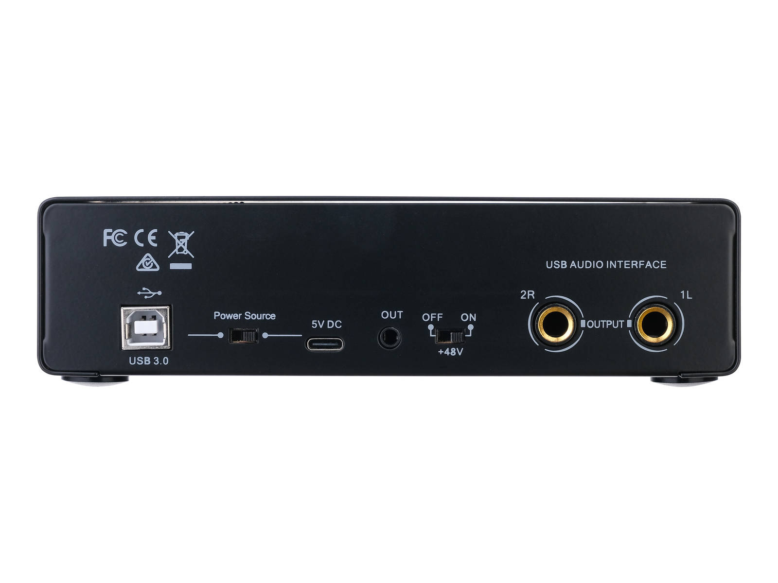 USB-аудиоинтерфейс Foix LBS MD22 — разъёмы и органы управления - фото 1