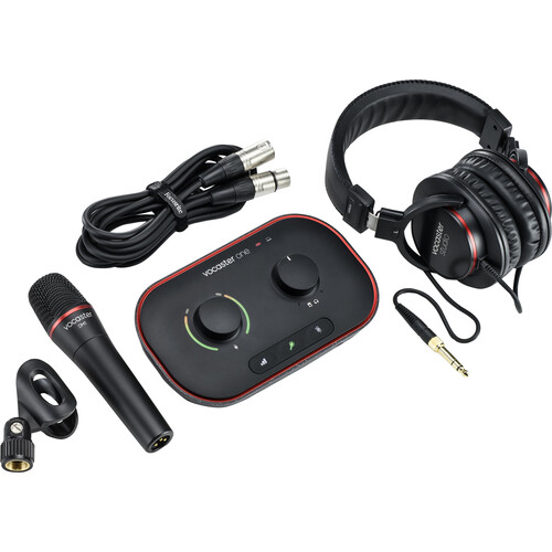 USB-аудиоинтерфейс Focusrite Vocaster One Studio — разъёмы и органы управления