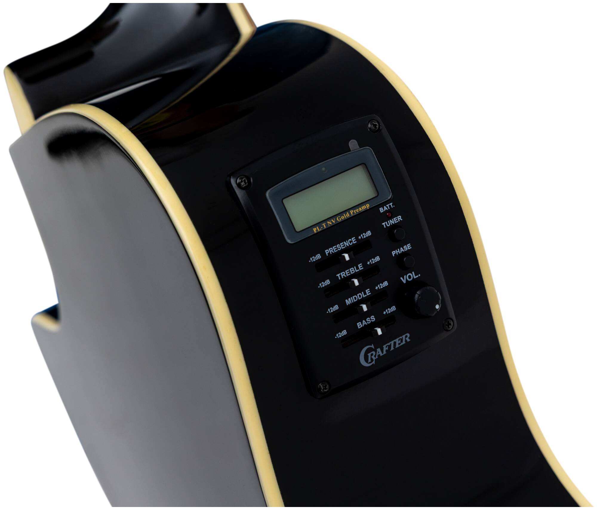 Электроакустическая гитара Crafter HG-250 CE/BK — корпус и детали - фото 5