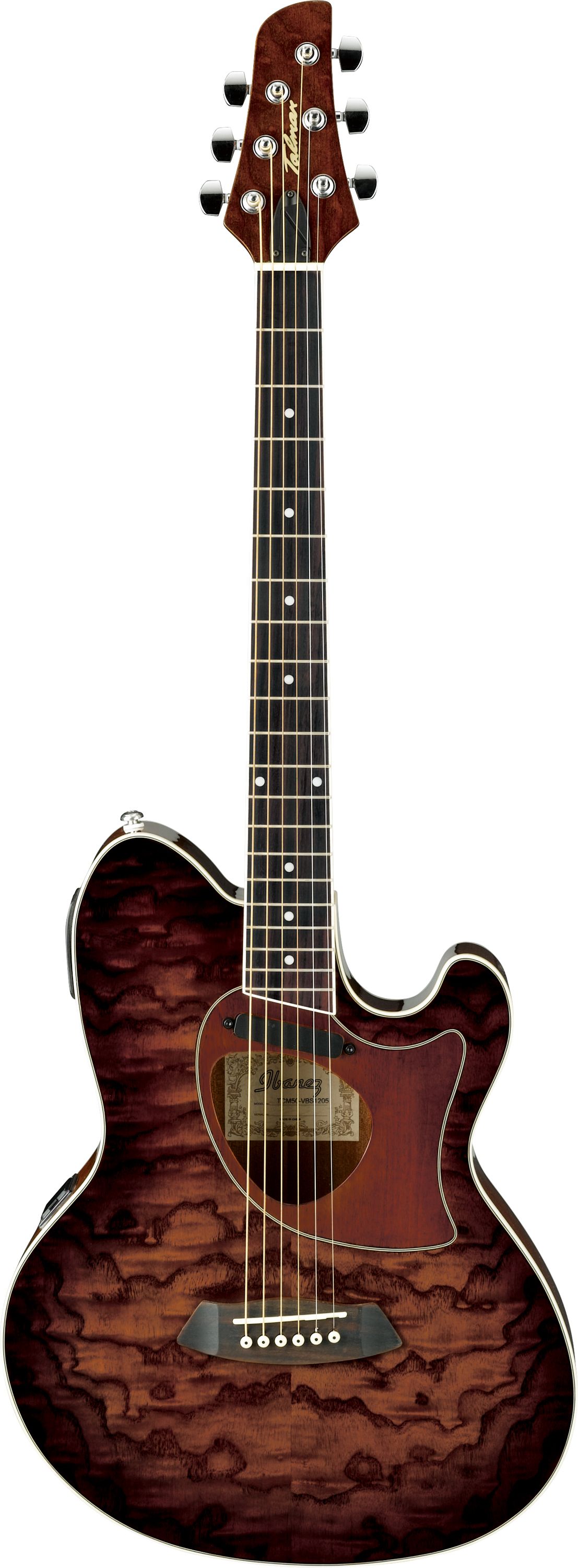 Электроакустическая гитара Ibanez TCM50-VBS — корпус и детали