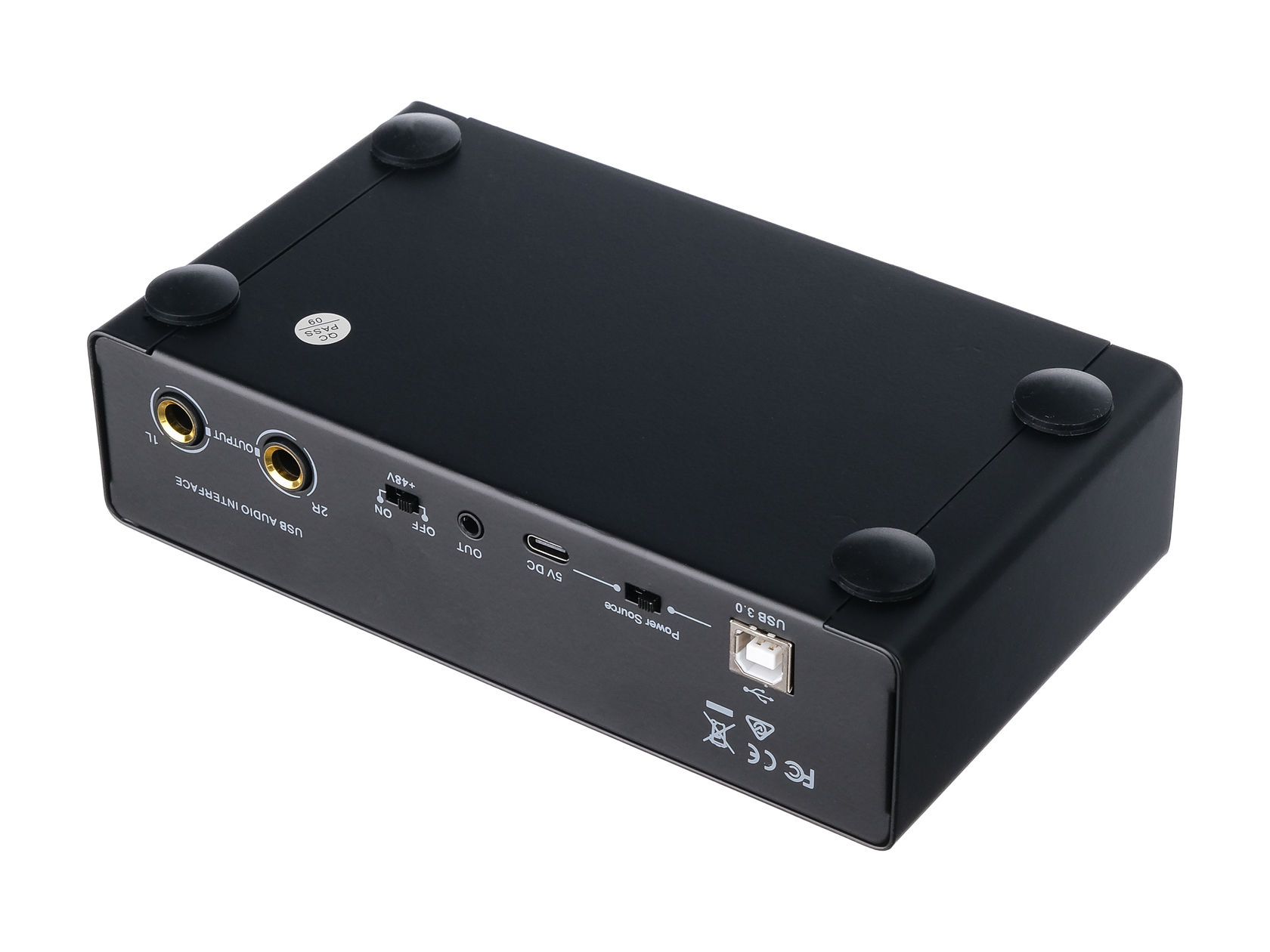 USB-аудиоинтерфейс Foix LBS MD22 5 — разъёмы и органы управления - фото 3
