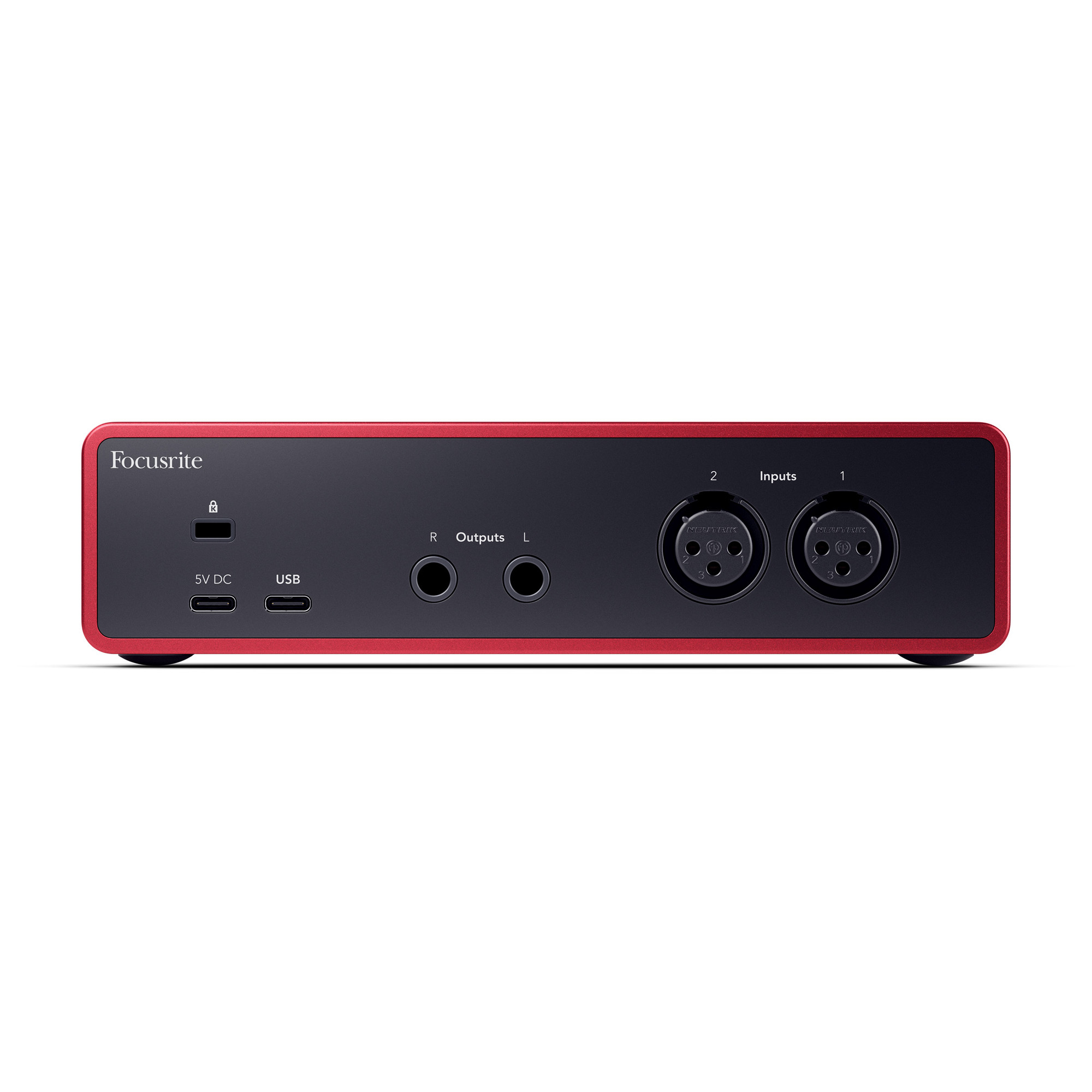 USB-аудиоинтерфейс Focusrite Scarlett 2i2 4th gen — разъёмы и органы управления - фото 1
