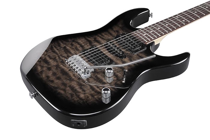 Электрогитара Ibanez GRX70QA-TKS — корпус и детали - фото 1