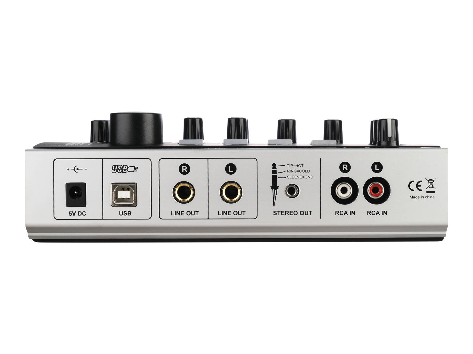 USB-аудиоинтерфейс Alctron U16K MK3 — разъёмы и органы управления - фото 1