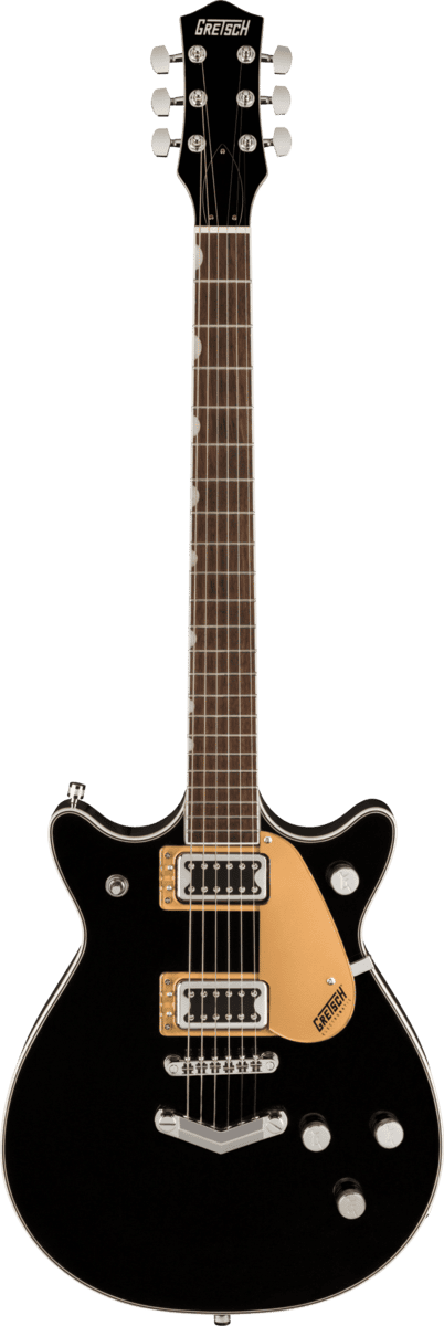 Электрогитара Gretsch G5222 Electromatic Double Jet BT Black — корпус и детали