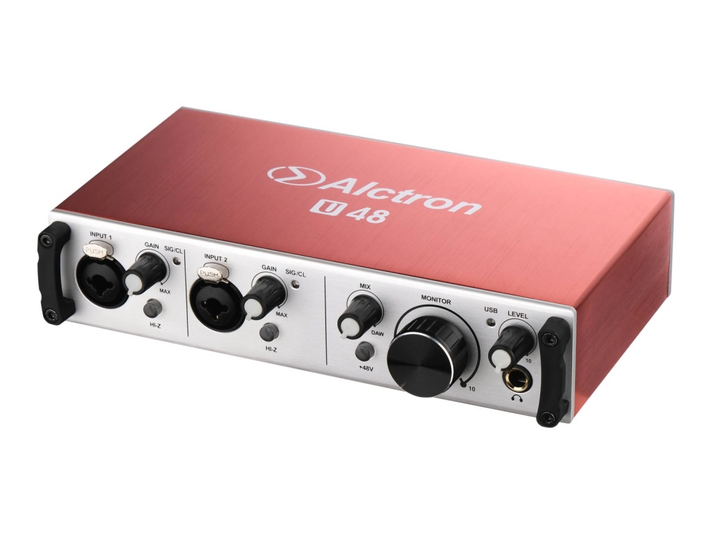 USB-аудиоинтерфейс Alctron U48 — разъёмы и органы управления