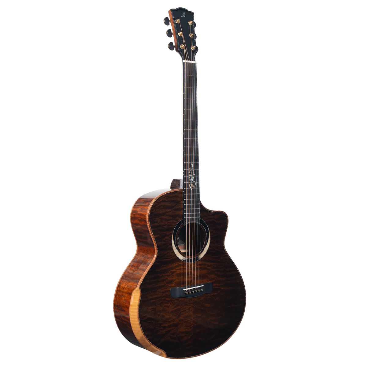 Акустическая гитара Meridaextrema Rocker-GC — корпус и детали