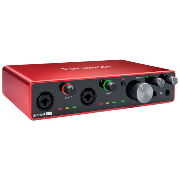 USB-аудиоинтерфейс Focusrite Scarlett 8i6 3rd gen — общий вид