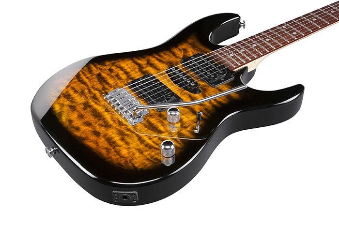 Электрогитара Ibanez GRX70QA-SB — корпус и детали - фото 1