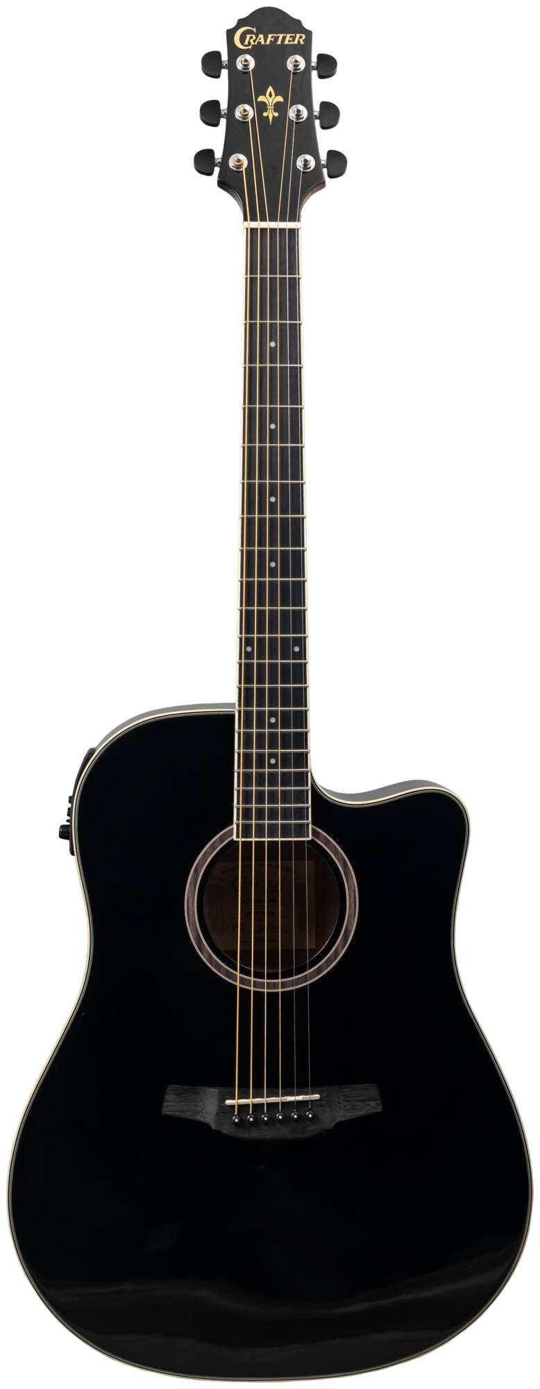 Электроакустическая гитара Crafter HD-250 CE/BK — корпус и детали
