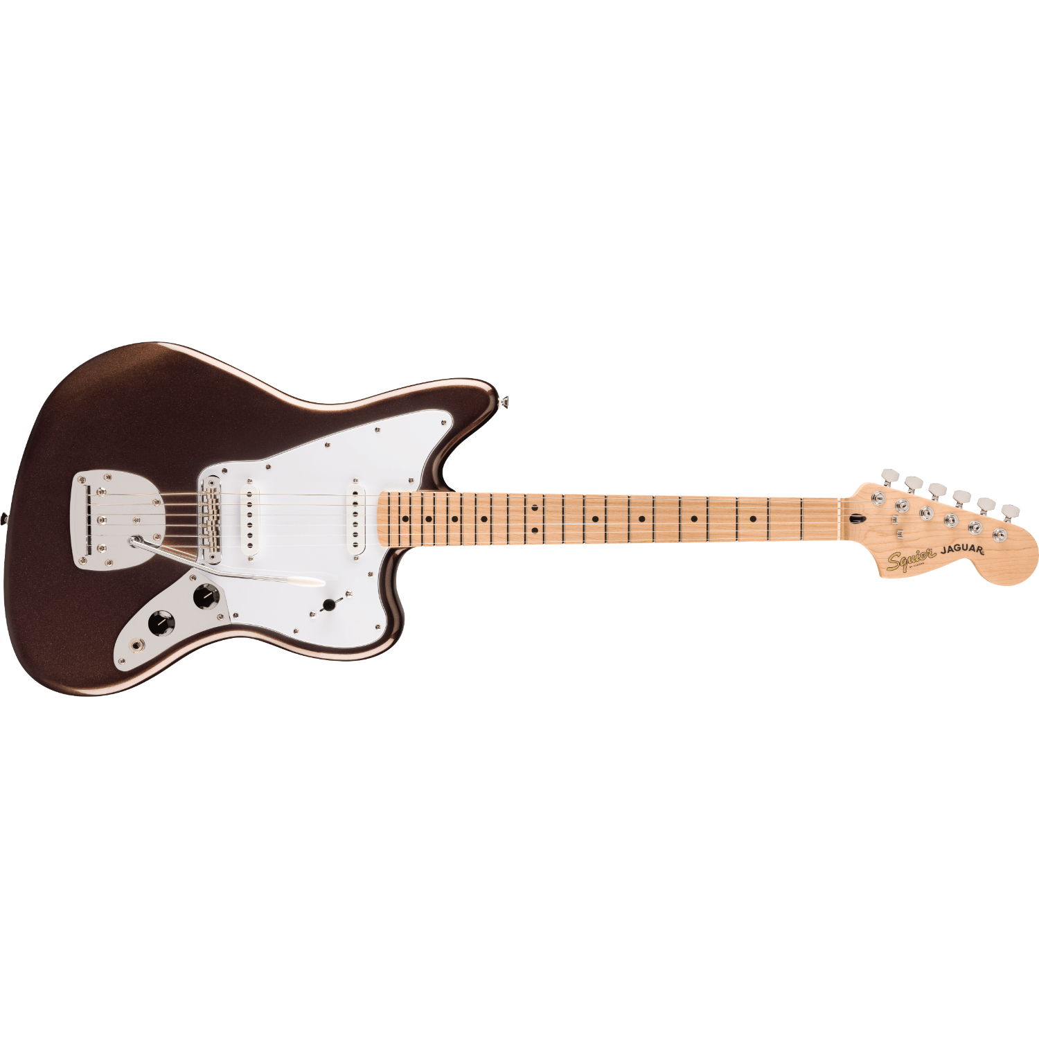 Электрогитара Squier Affinity Jaguar MN Mystic Metallic Brown — корпус и детали