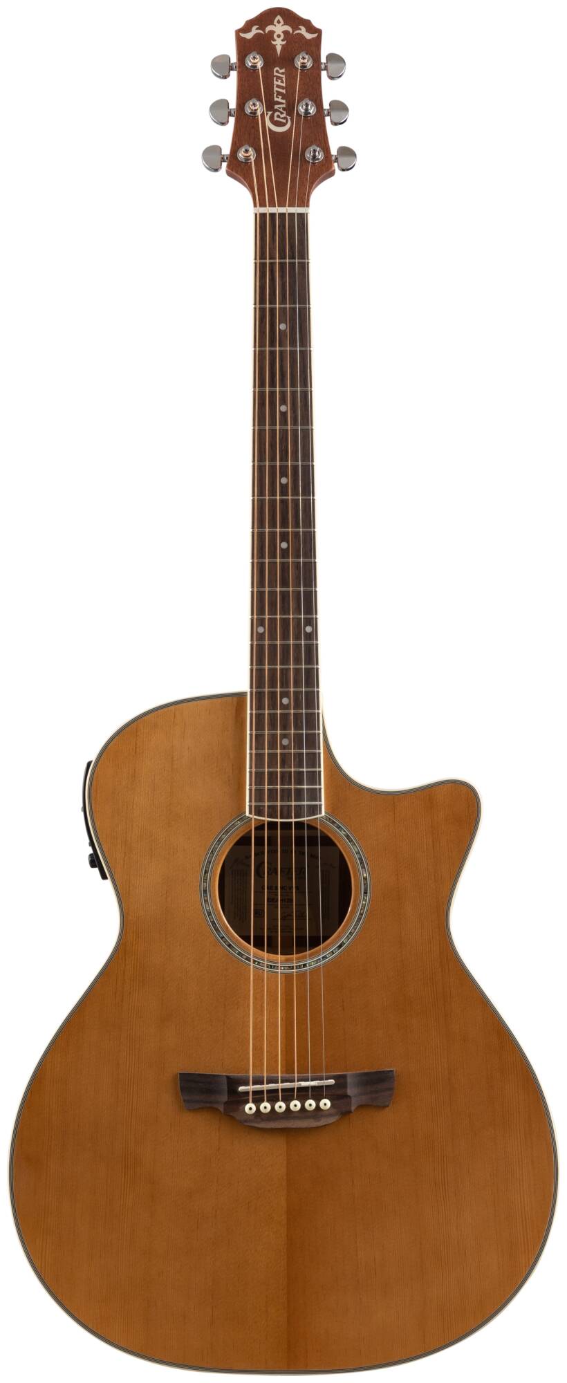 Электроакустическая гитара Crafter GAE-8 /NC VVS — корпус и детали