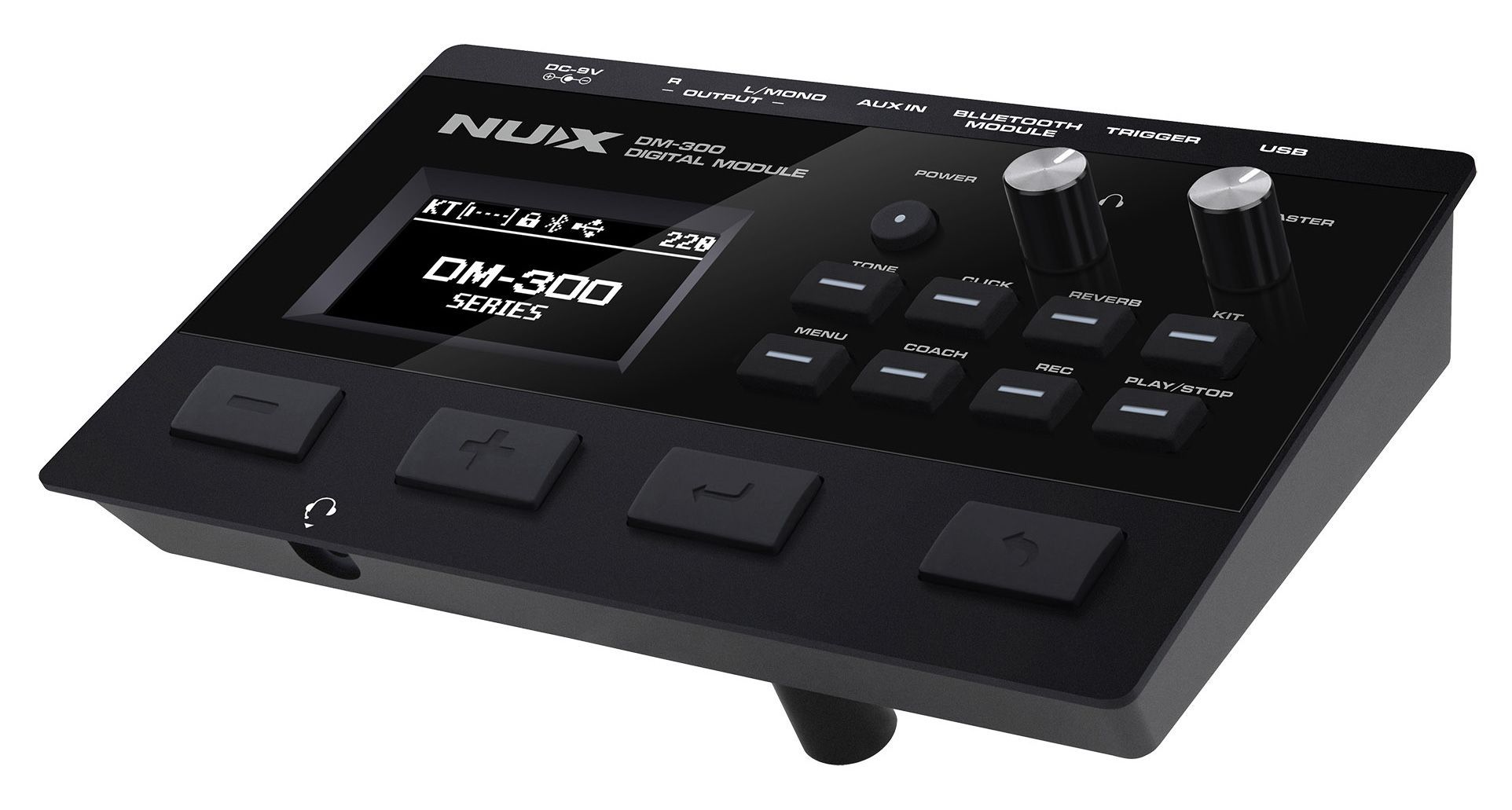 Электронные барабаны Nux DM-300 — модуль, сетчатые пэды 10″ и 8″, тарелки с глушением - фото 6