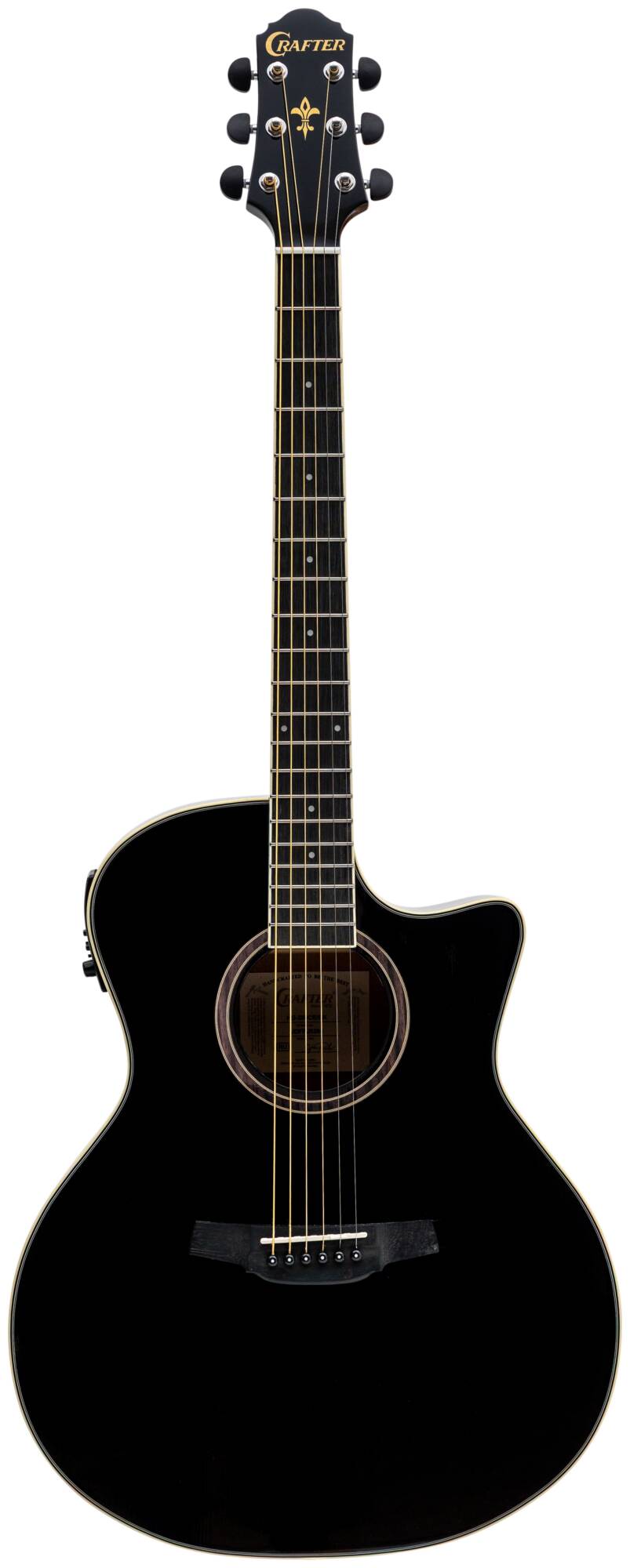 Электроакустическая гитара Crafter HG-250 CE/BK — корпус и детали