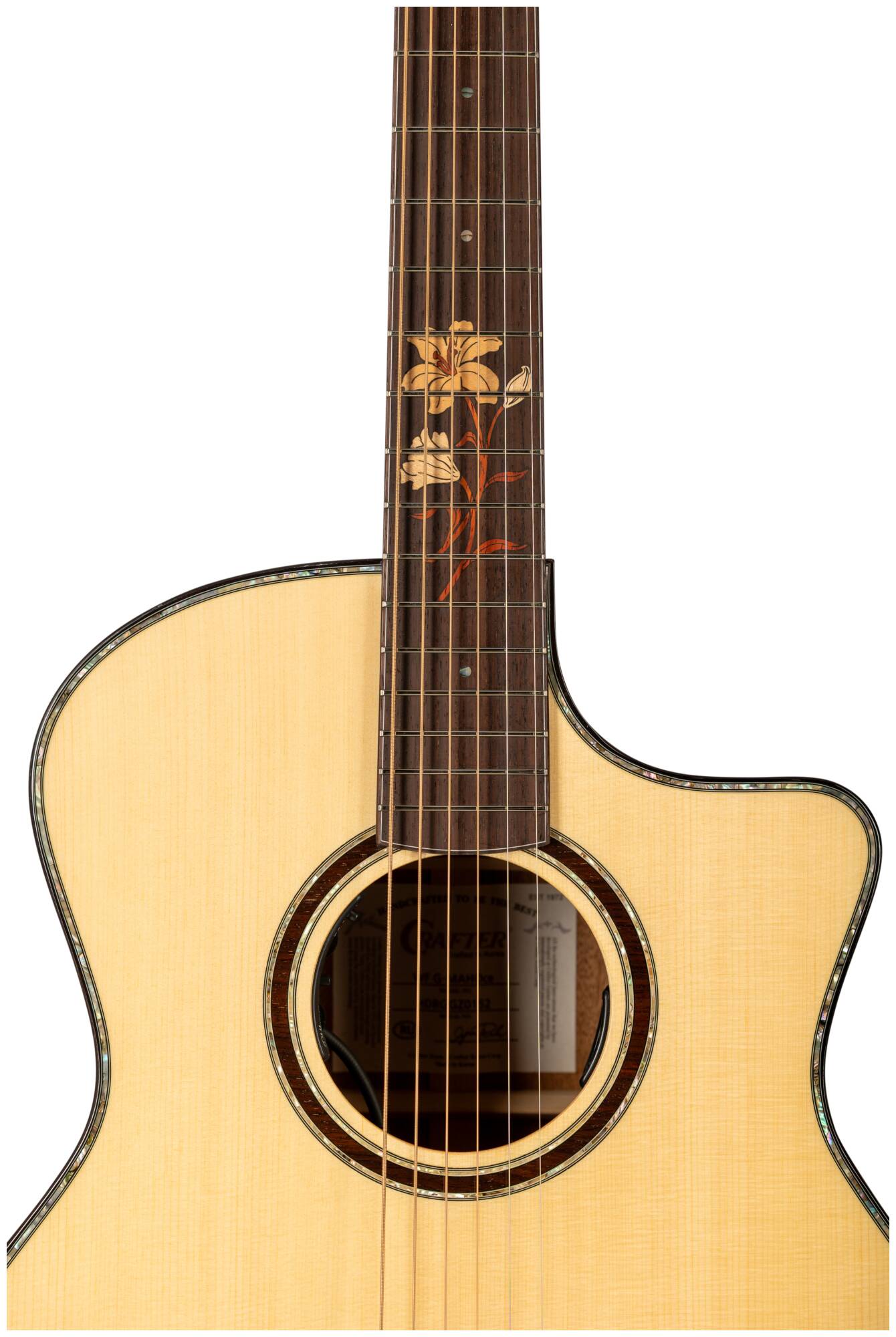 Электроакустическая гитара Crafter WF G-MAHOce — корпус и детали - фото 3