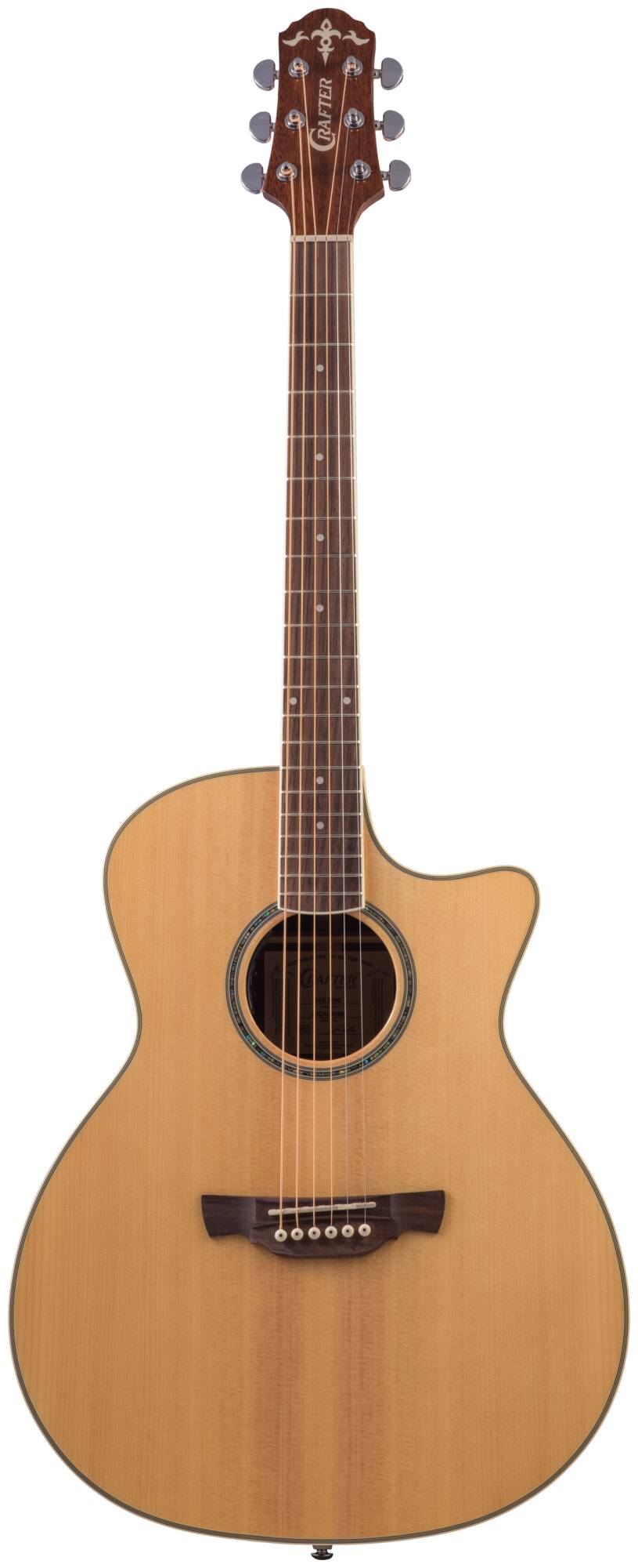 Электроакустическая гитара Crafter GAE-8 /NC — корпус и детали