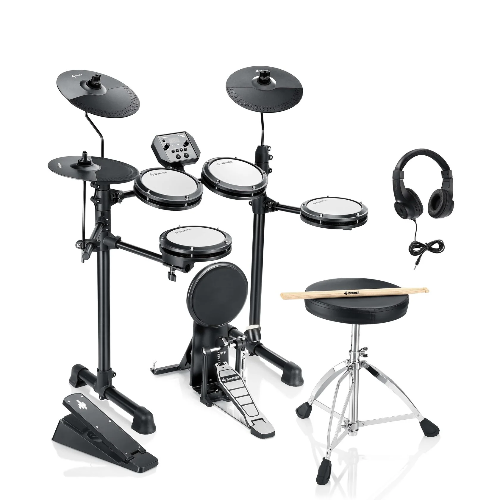 Электронные барабаны Donner DED-80P 5 Drums 3 Cymbals - Главное