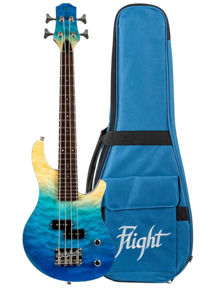 Бас-гитара Flight Mini Bass TBL — общий вид