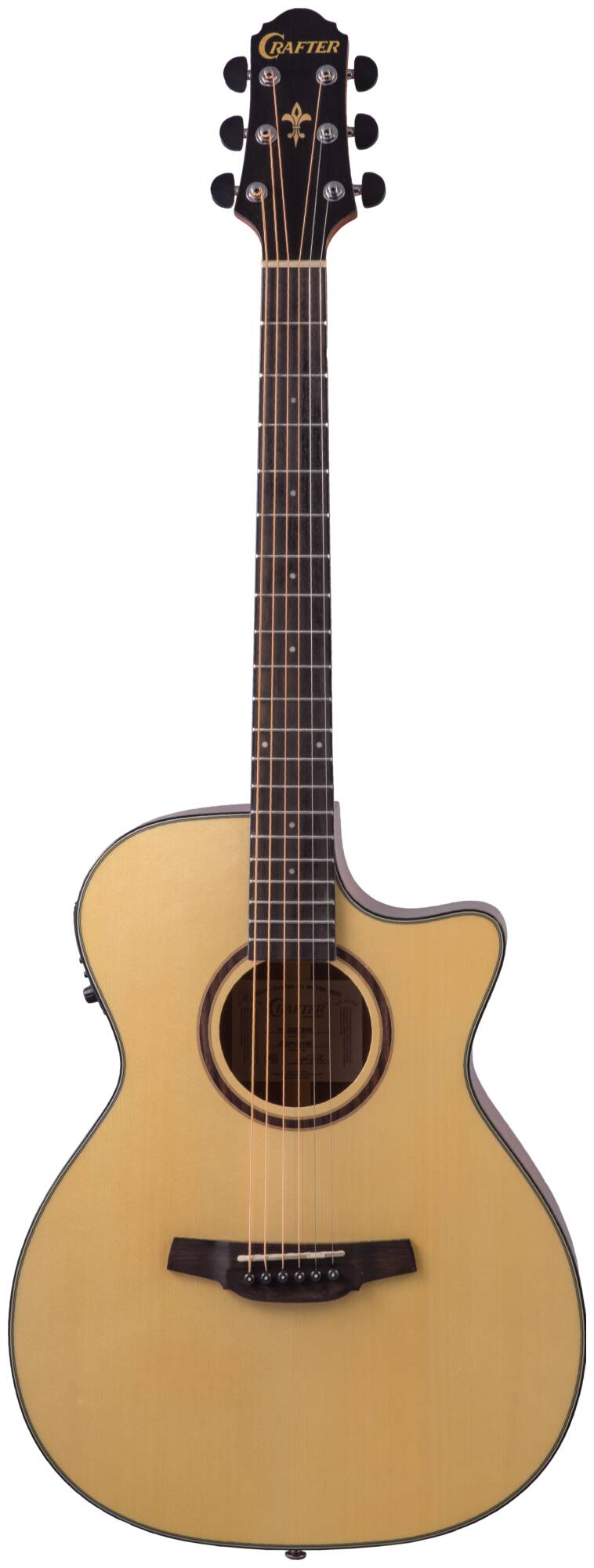 Электроакустическая гитара Crafter HT-250 CE/N — корпус и детали