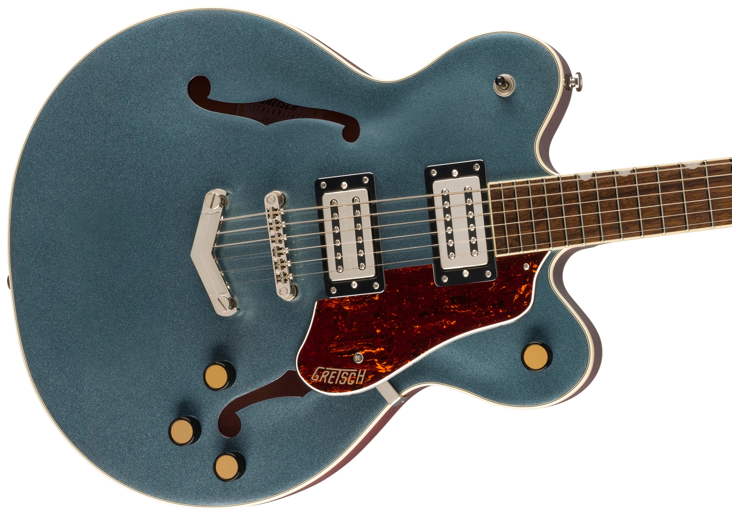 Полуакустическая гитара Gretsch G2622 Streamliner Gunmetal — корпус и детали - фото 3