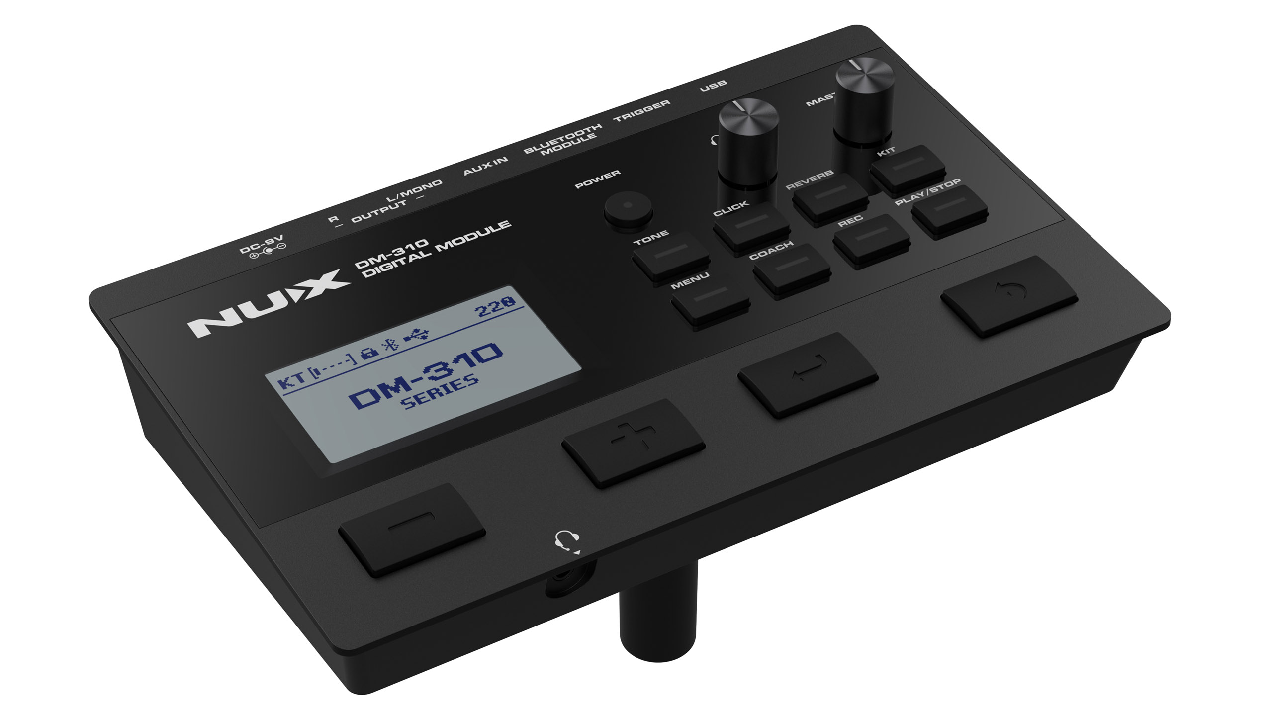 Электронные барабаны Nux DM-310 — модуль, сетчатые пэды 10″ и 8″, тарелки 12″ и 14″ - фото 10