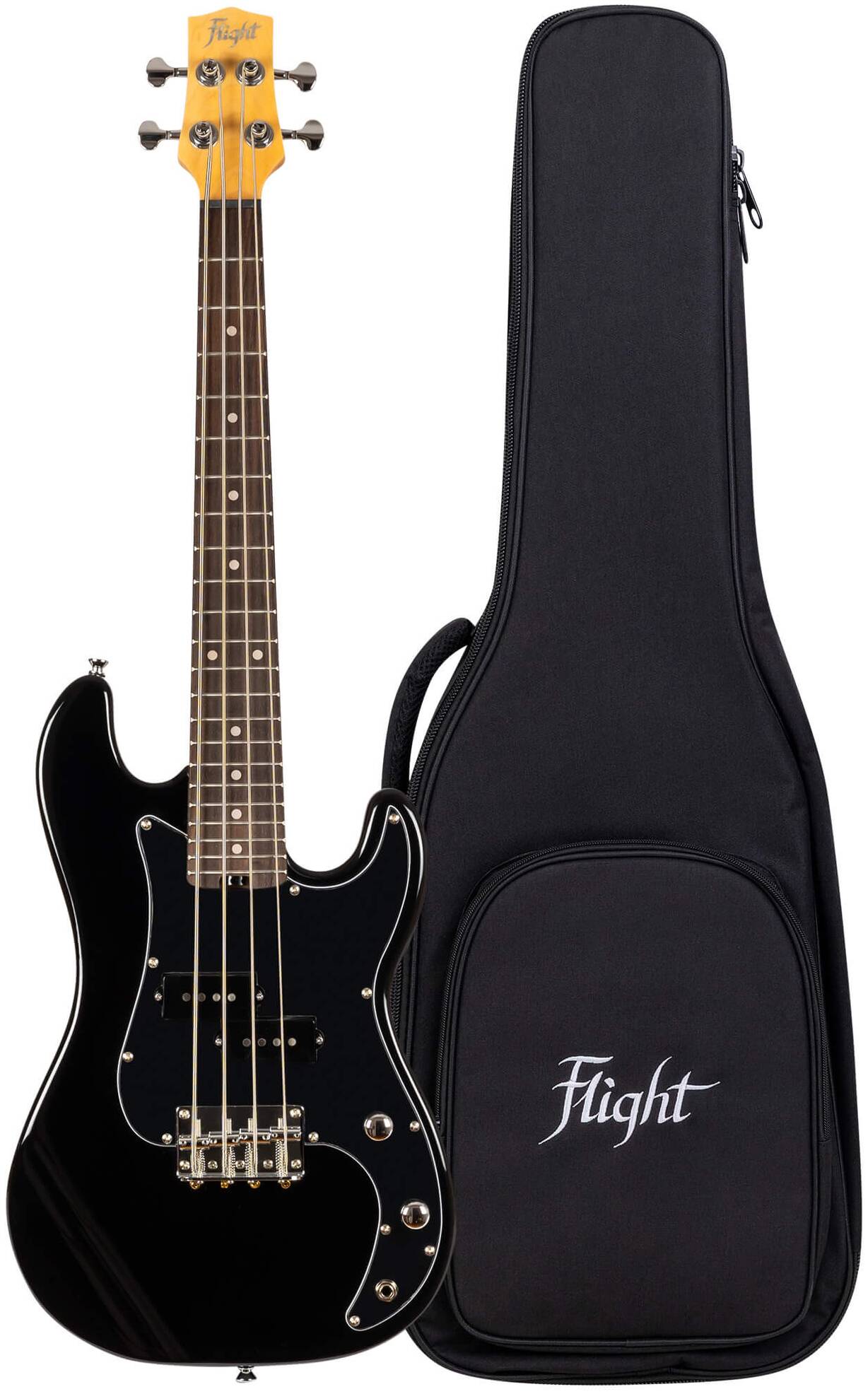 Бас-гитара Flight Mini Bass Lite BK — корпус и детали