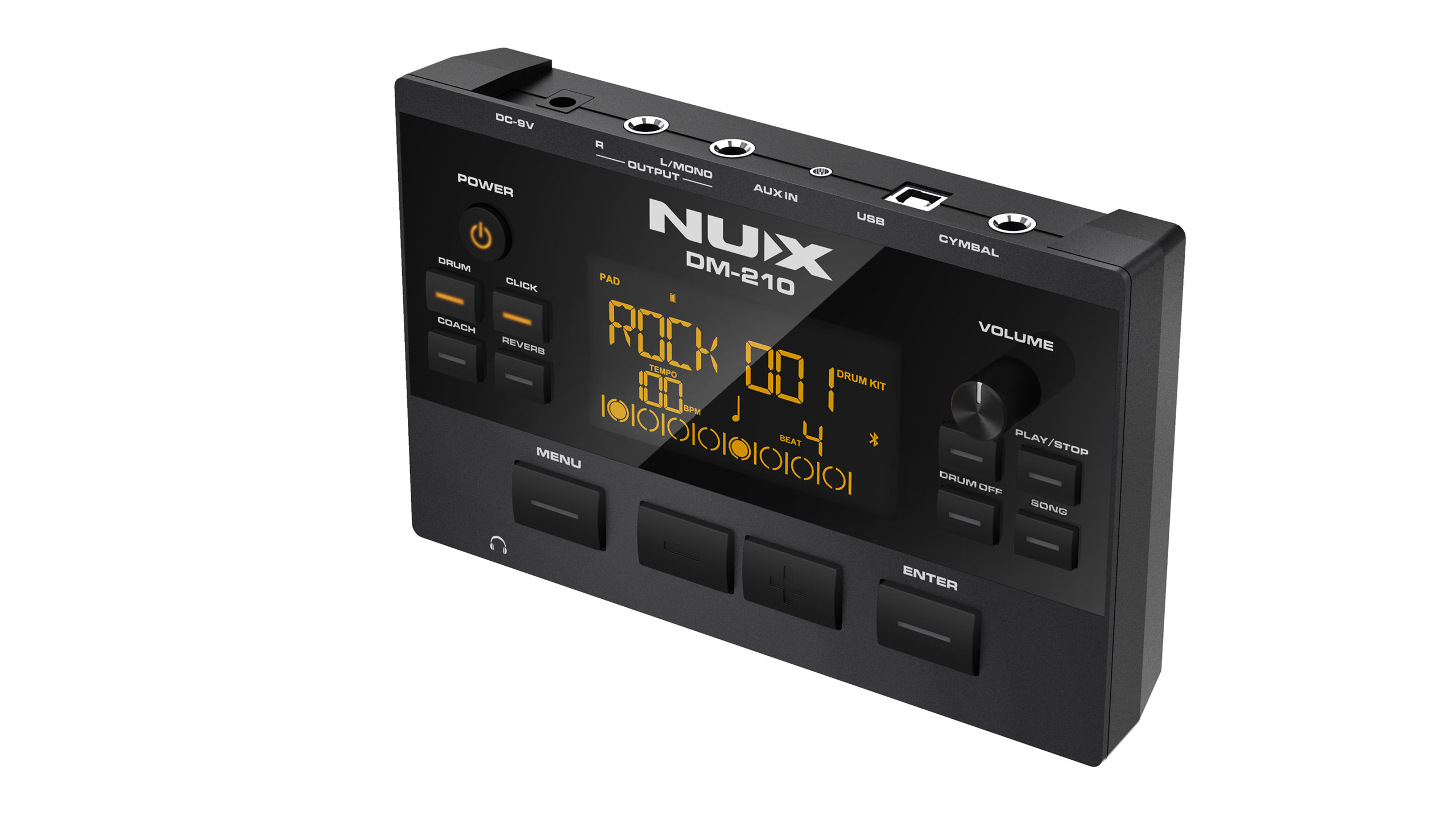 Электронные барабаны Nux DM-210 — модуль, сетчатые пэды и тарелки - фото 10