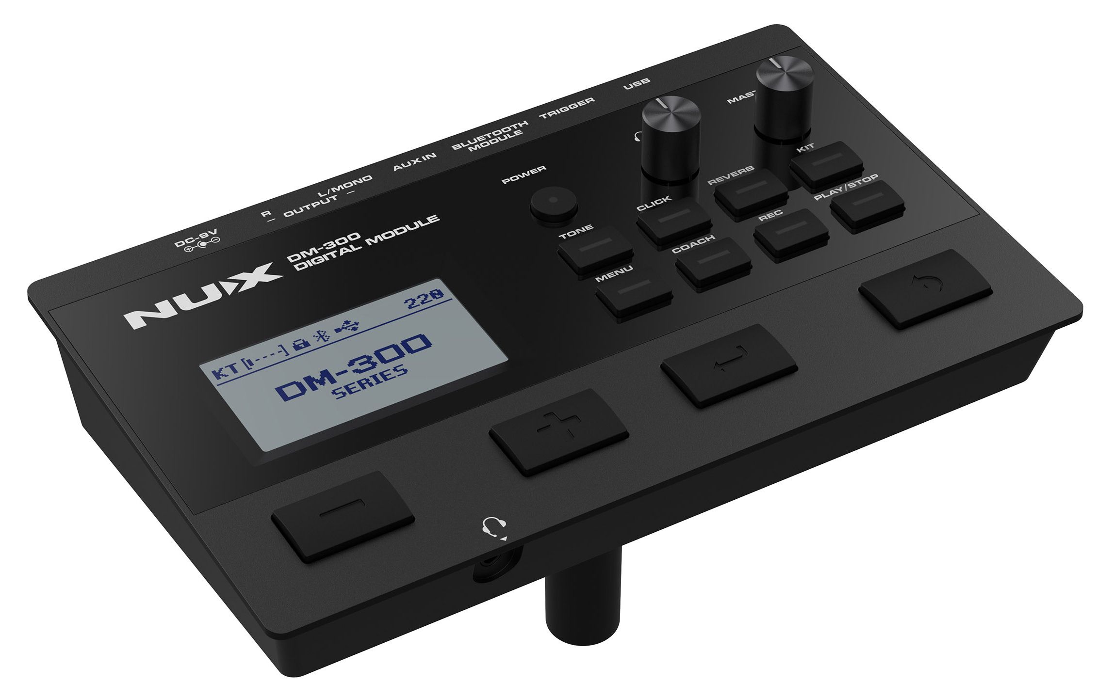 Электронные барабаны Nux DM-300 — модуль, сетчатые пэды 10″ и 8″, тарелки с глушением - фото 7