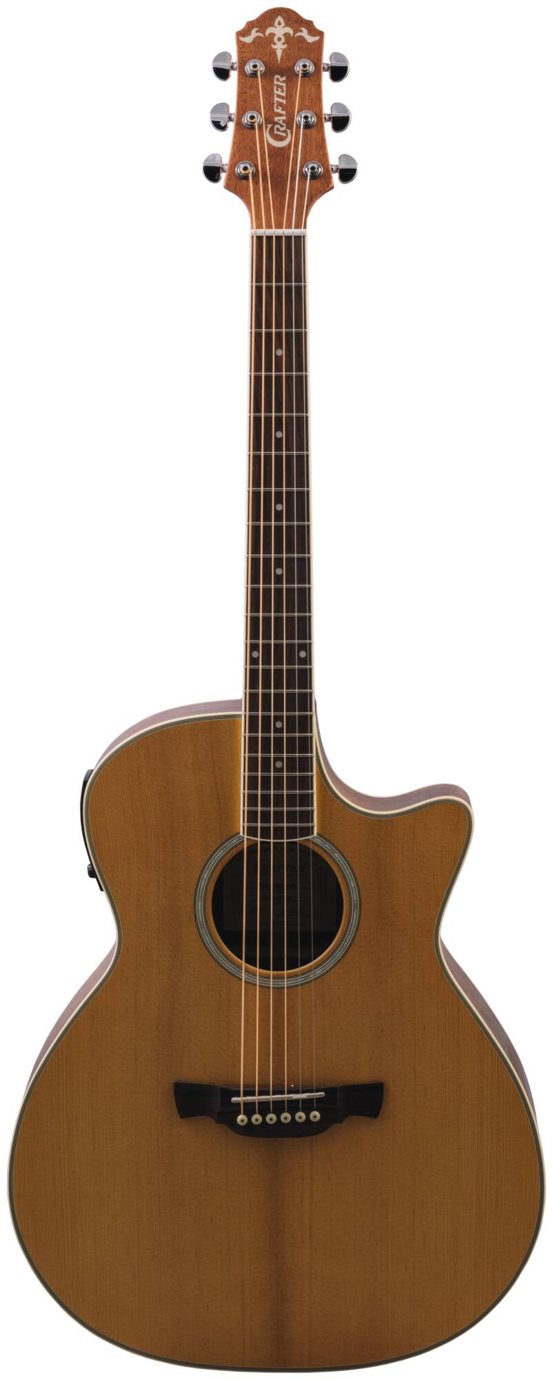 Электроакустическая гитара Crafter GAE-7 /NC VVS — корпус и детали