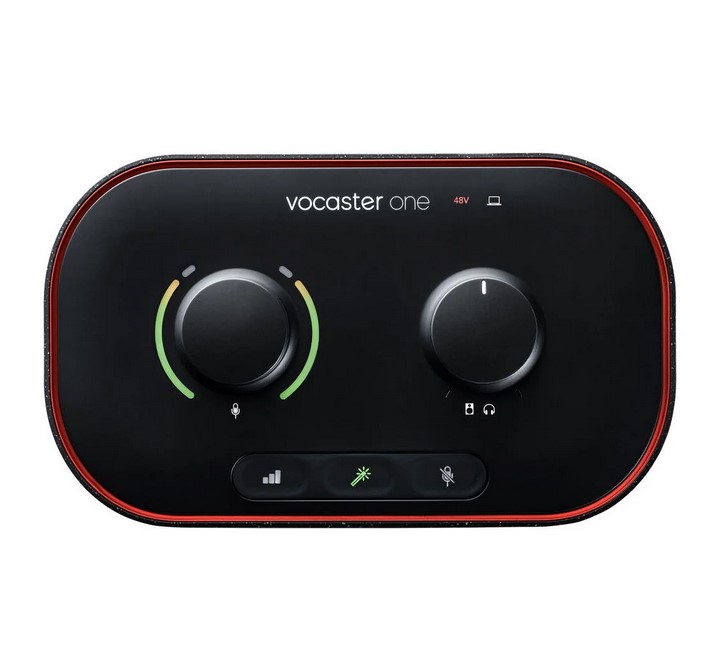USB-аудиоинтерфейс Focusrite Vocaster One Studio — разъёмы и органы управления - фото 3