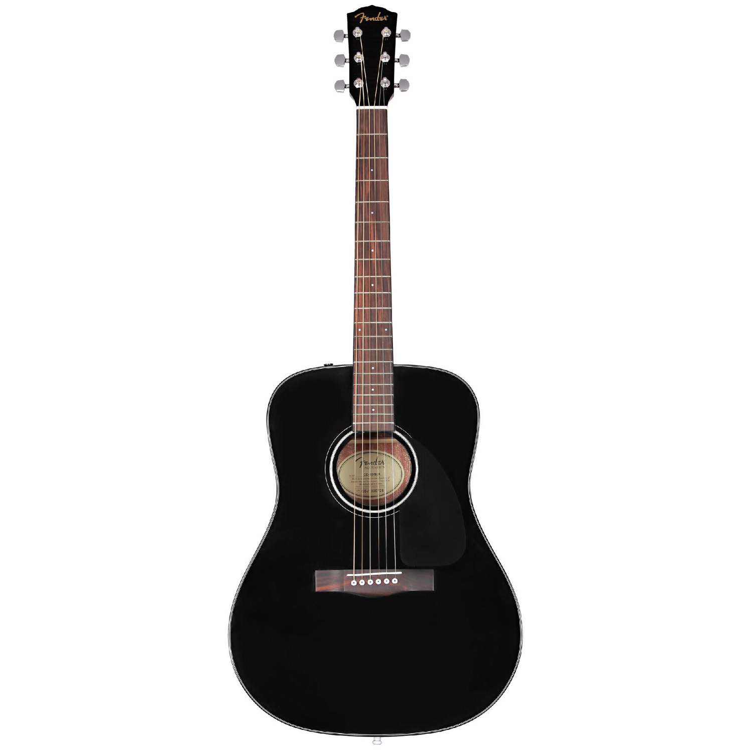 Акустическая гитара Fender CD-60 Black — корпус и детали