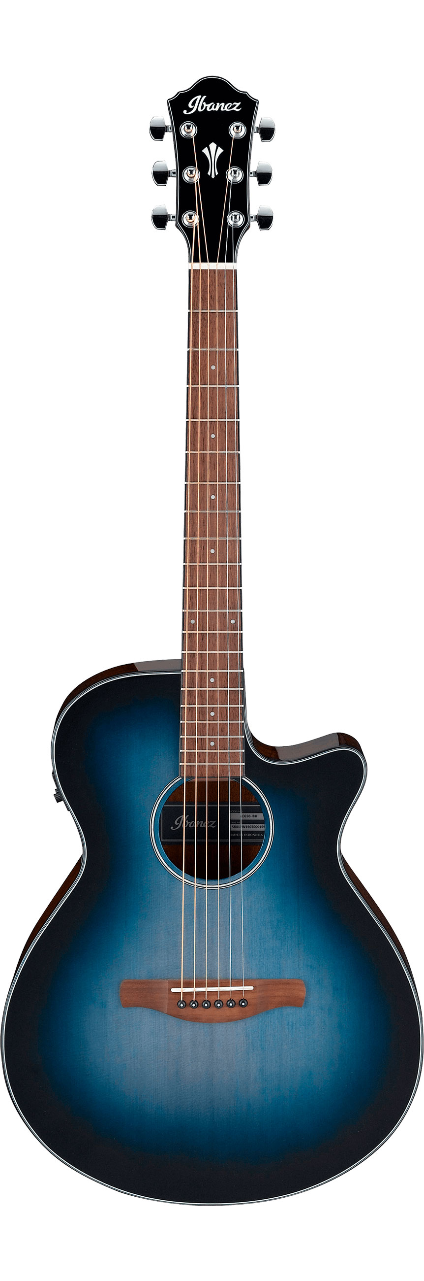 Электроакустическая гитара Ibanez AEG50-IBH — корпус и детали