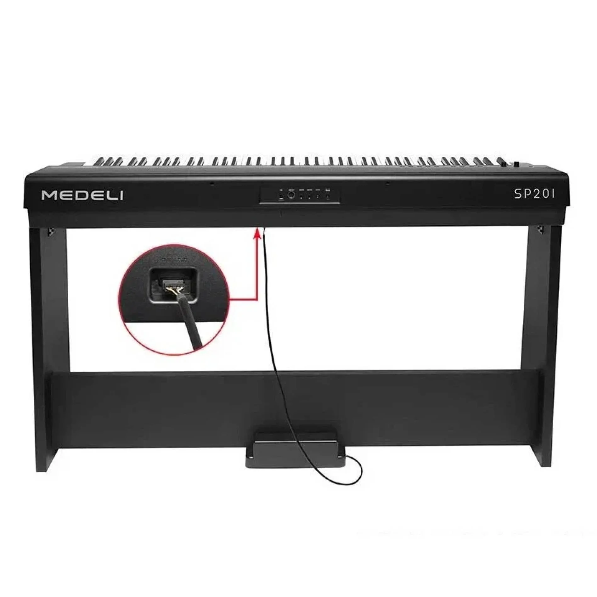 Цифровое пианино Medeli SP201 BK + Стойка - фото 2