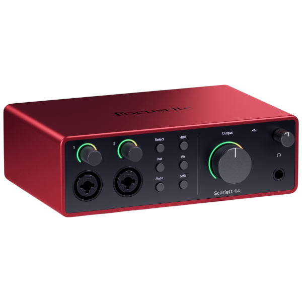 USB-аудиоинтерфейс Focusrite Scarlett 4i4 4th gen — общий вид