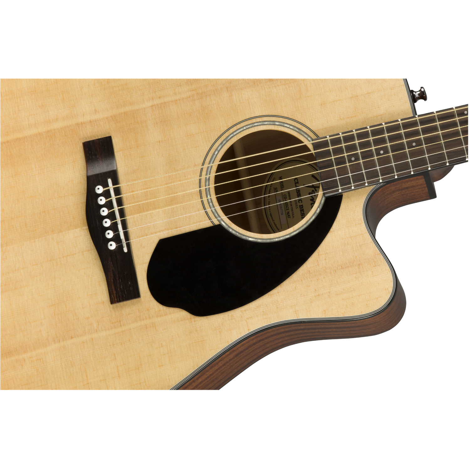 Электроакустическая гитара Fender CD-60SCE Natural — корпус и детали - фото 5