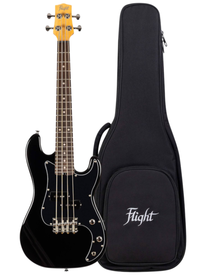 Бас-гитара Flight Mini Bass Lite BK — общий вид