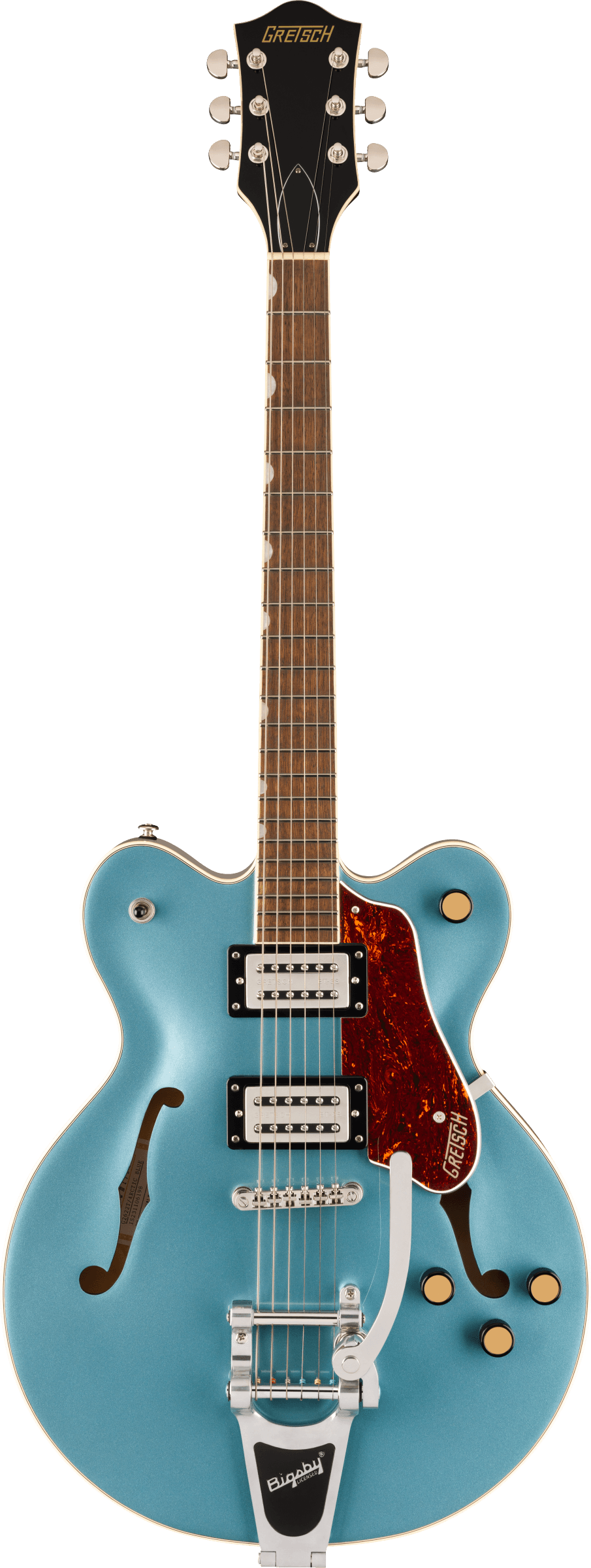 Полуакустическая гитара Gretsch G2622T Streamliner Arctic Blue — корпус и детали