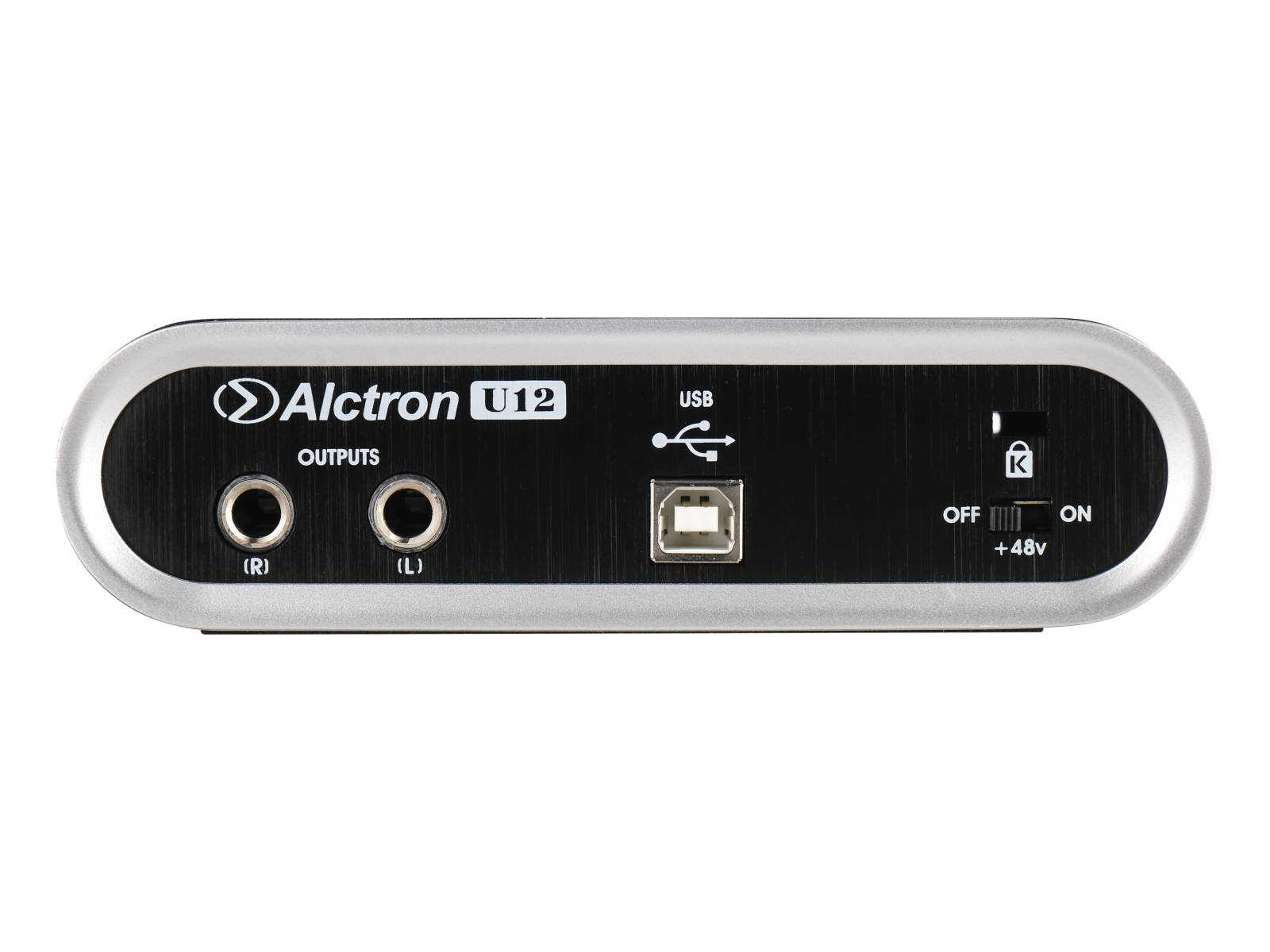 USB-аудиоинтерфейс Alctron U12 BK — разъёмы и органы управления - фото 1