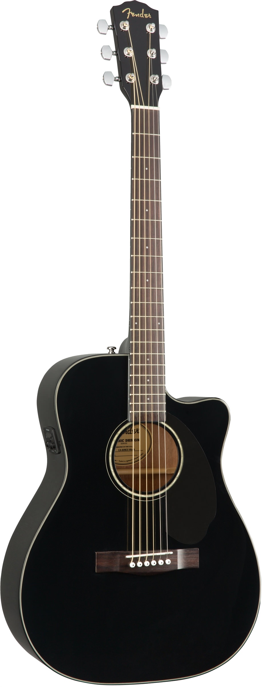 Электроакустическая гитара Fender CC-60SCE Black — корпус и детали - фото 1