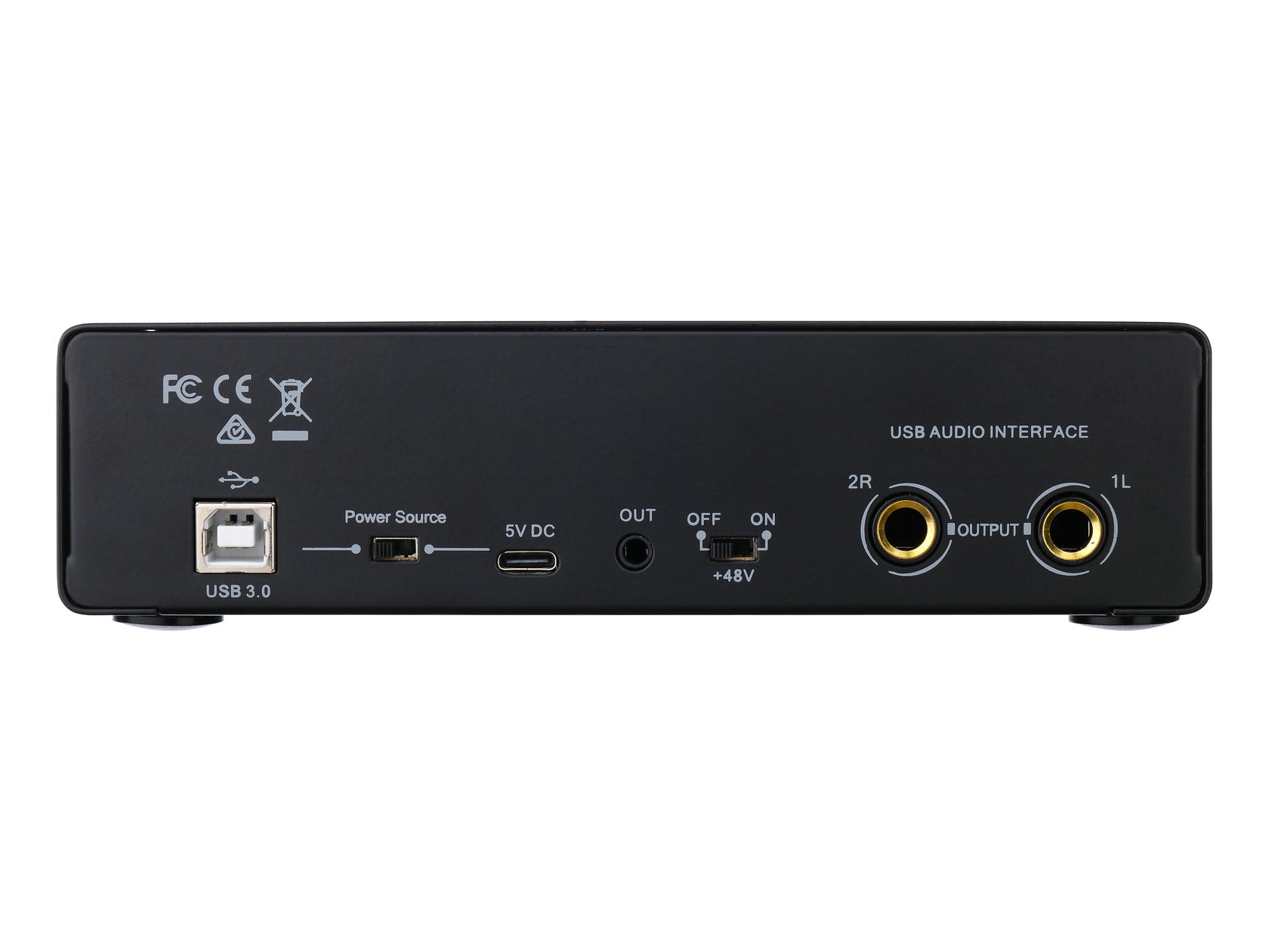 USB-аудиоинтерфейс Foix LBS MD22 5 — разъёмы и органы управления - фото 1
