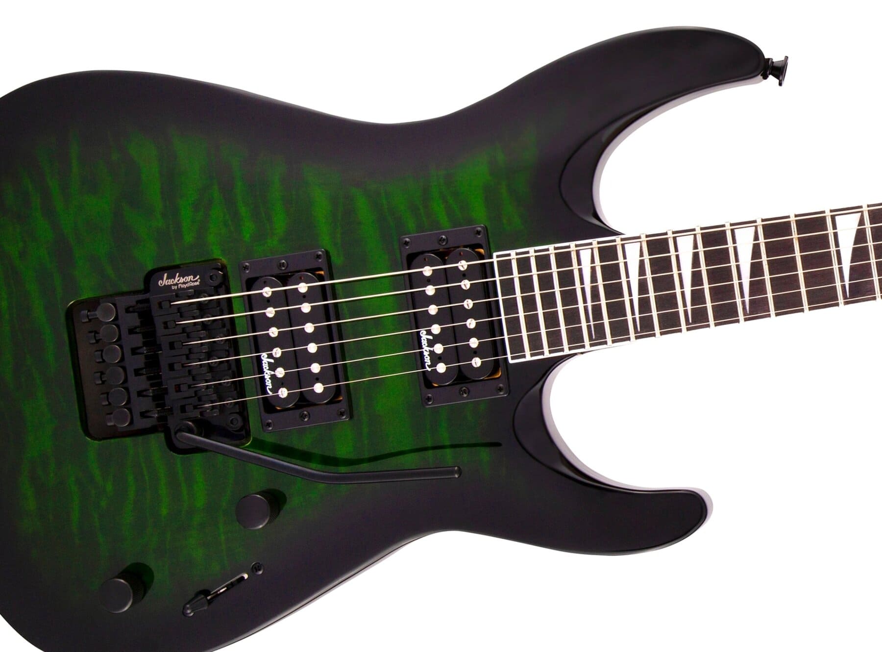 Электрогитара Jackson JS32Q Dinky DKA Green Burst — корпус и детали - фото 4