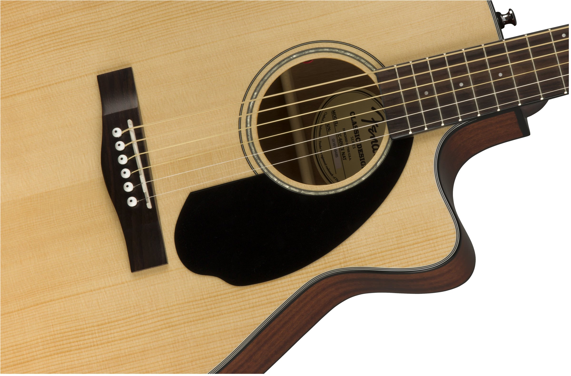 Электроакустическая гитара Fender CC-60SCE Natural — корпус и детали - фото 3