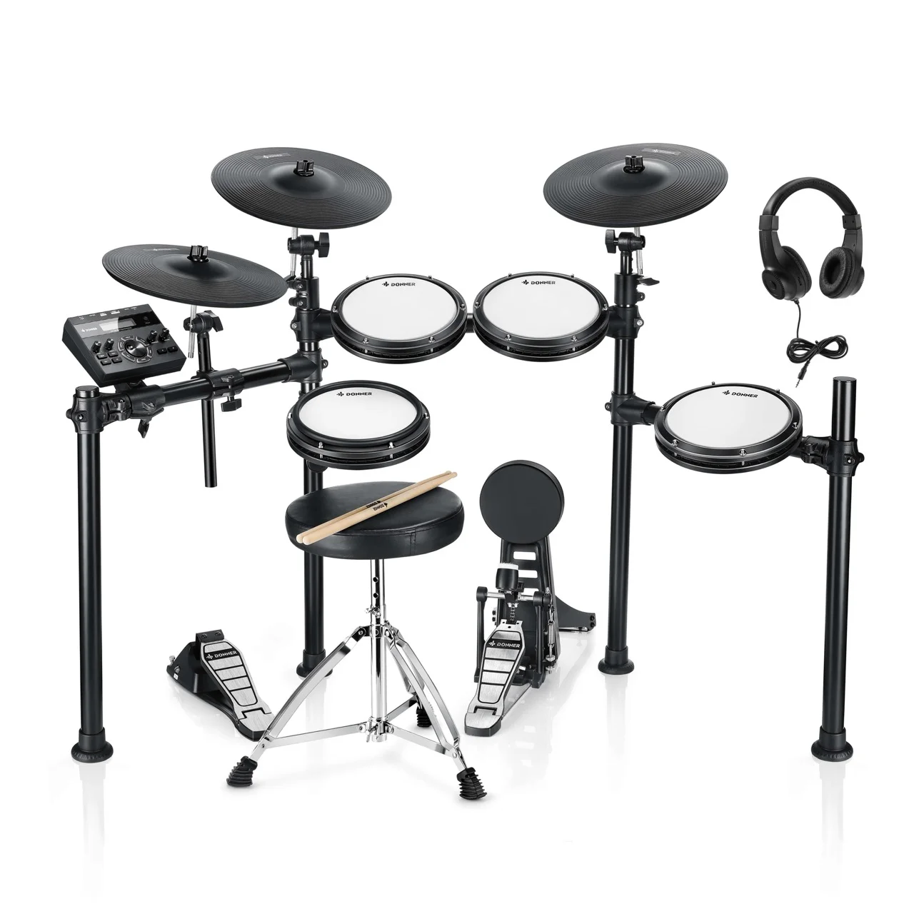 Электронные барабаны Donner DED-200P 5 Drums 3 Cymbals