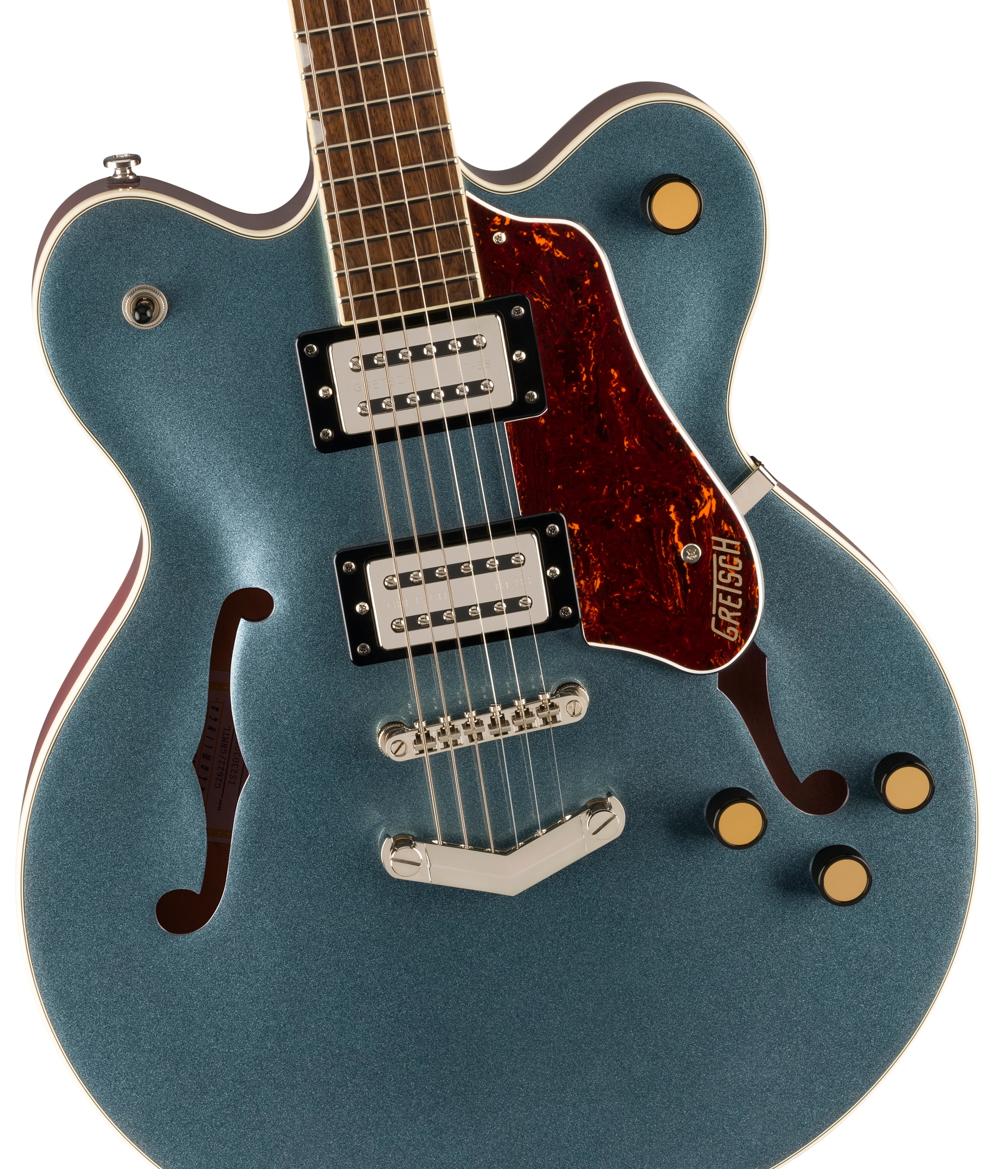 Полуакустическая гитара Gretsch G2622 Streamliner Gunmetal — корпус и детали - фото 2