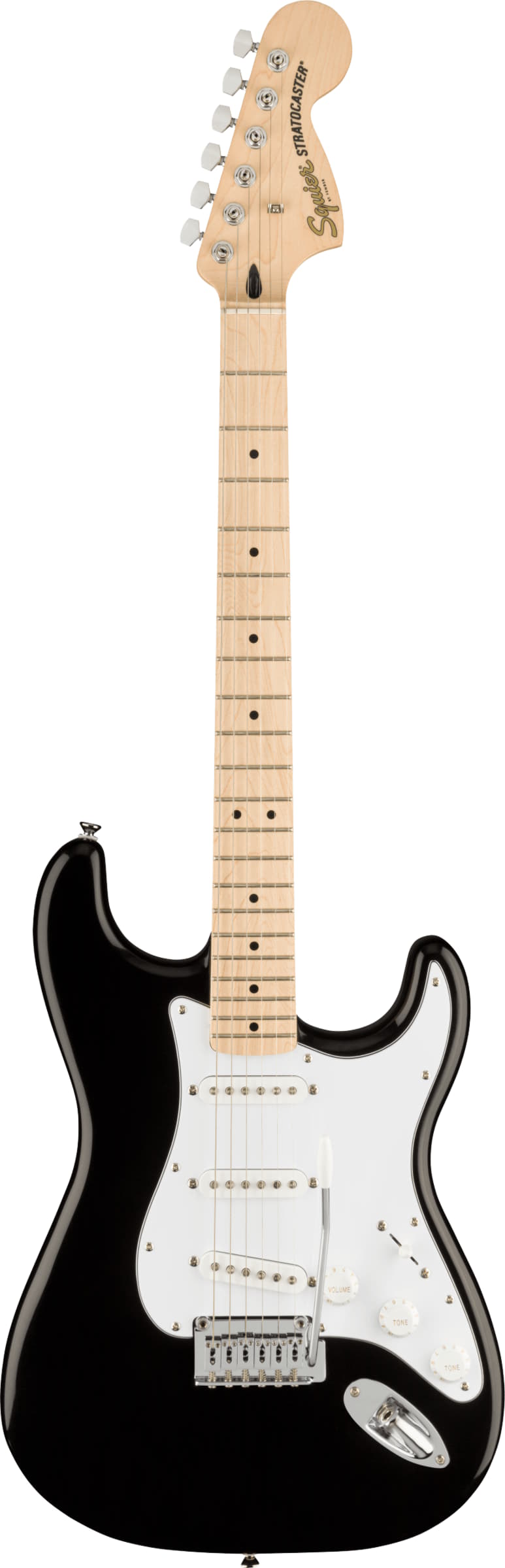 Электрогитара Squier Affinity Stratocaster MN Black — корпус и детали