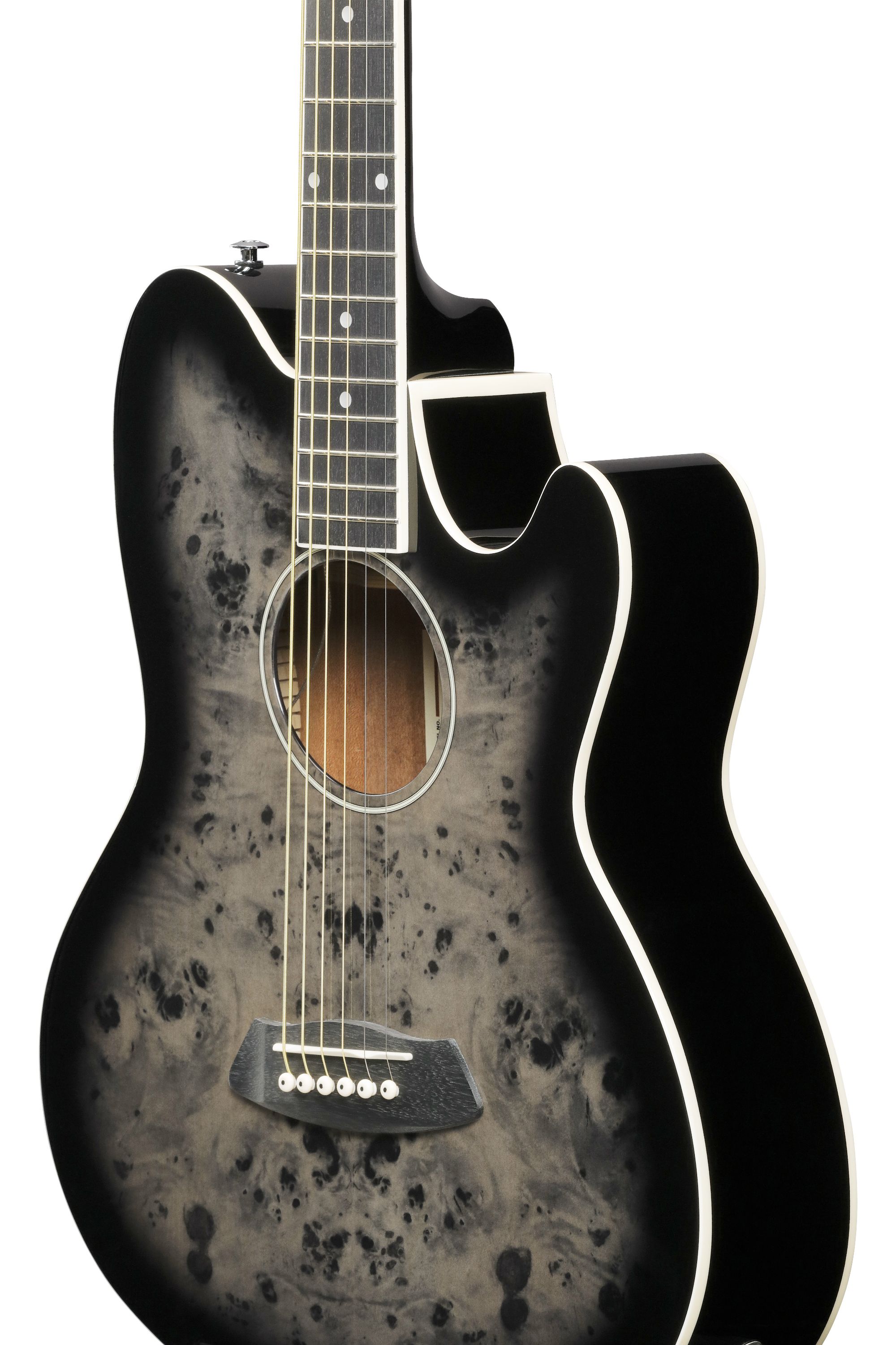 Электроакустическая гитара Ibanez TCY10PA-BKB — корпус и детали - фото 2