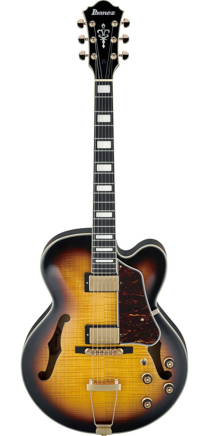 Полуакустическая гитара Ibanez AF95FM-AYS — корпус и детали